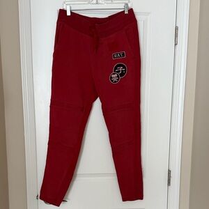 Men’s Red Jogger Pants
